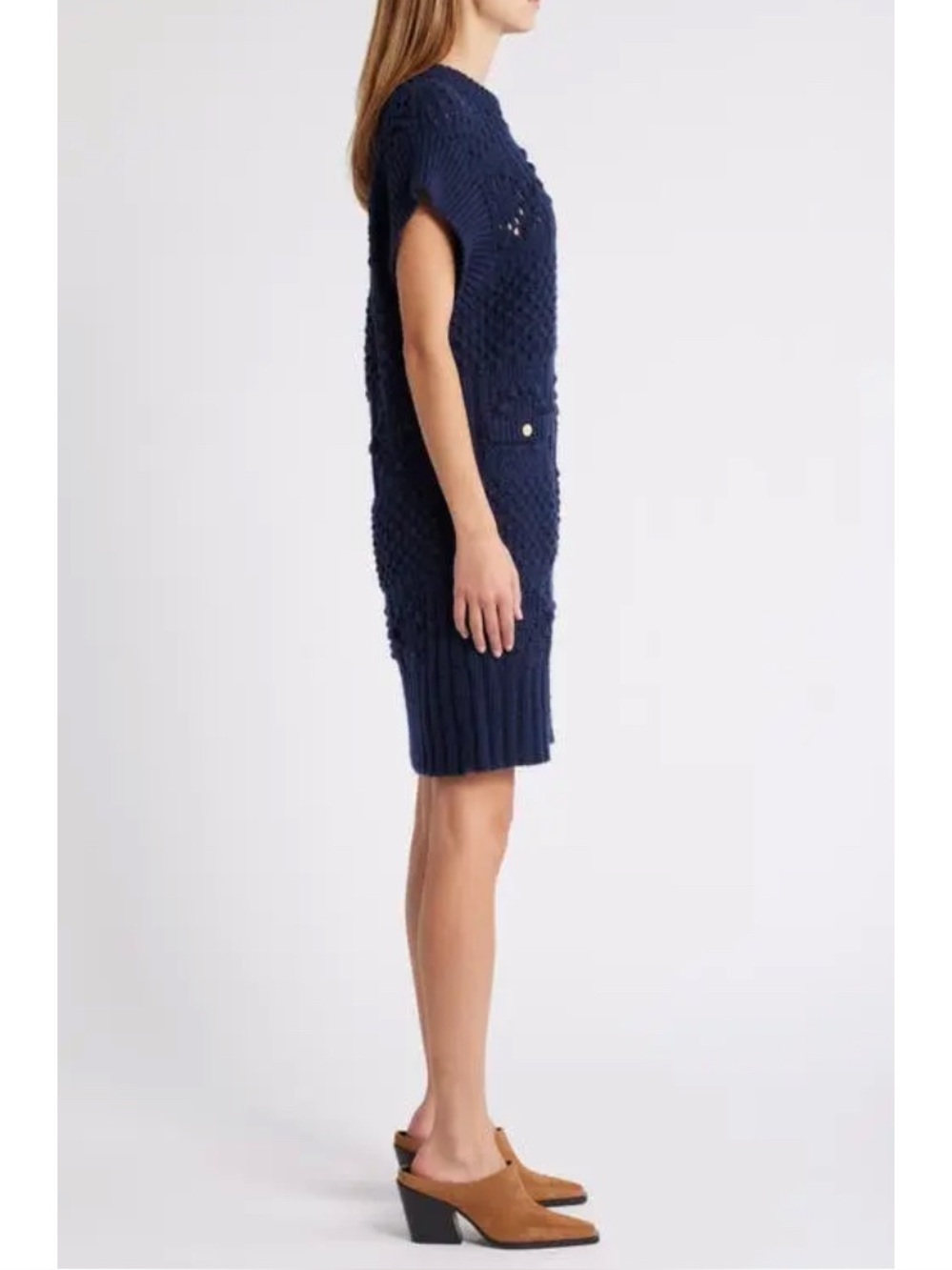 FRAME
Mixed Stitch Knit Sweater Dress - Picture 3 of 12